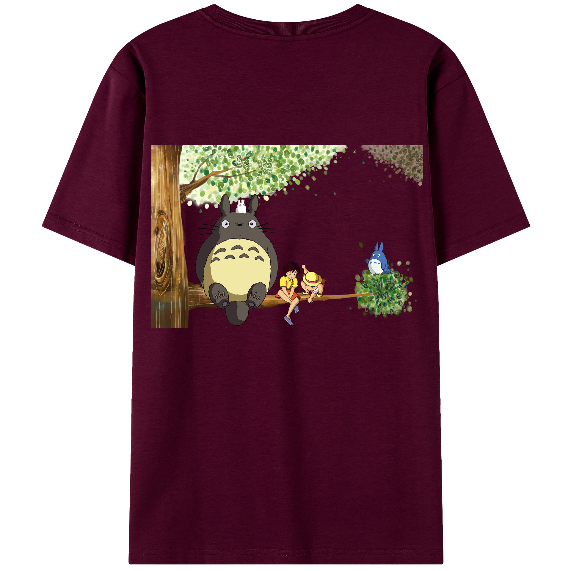 （画像用） となりのトトロ 草壁メイ 草壁サツキ My Neighbor Totoro Satsuki Kusakabe Mei Kusakabe レディース半袖Tシャツ(バックプリント)